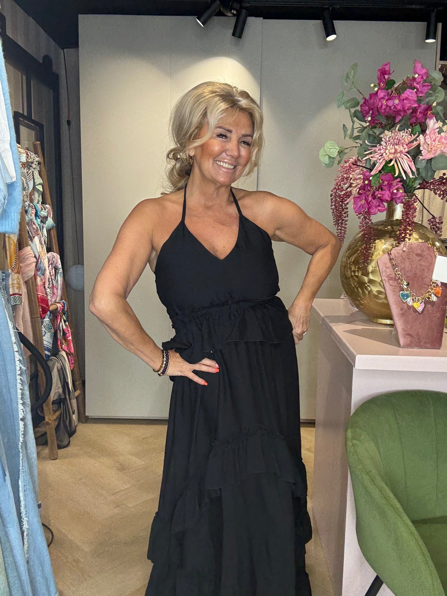 Jurk Breeze Halter Zwart