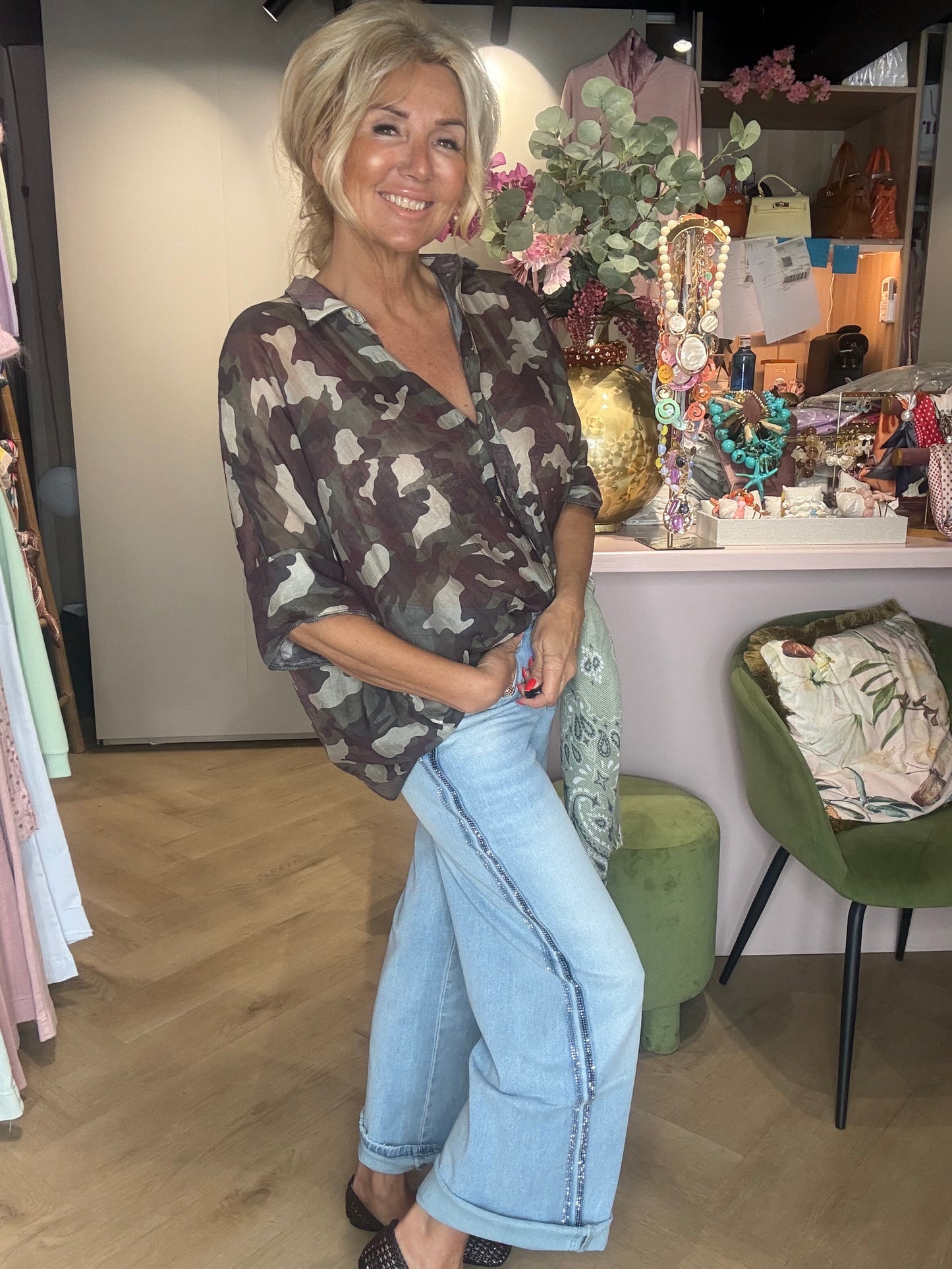 Bluse Army Look