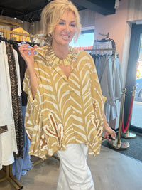 Bluse Boho Kaktus 🌵Camel