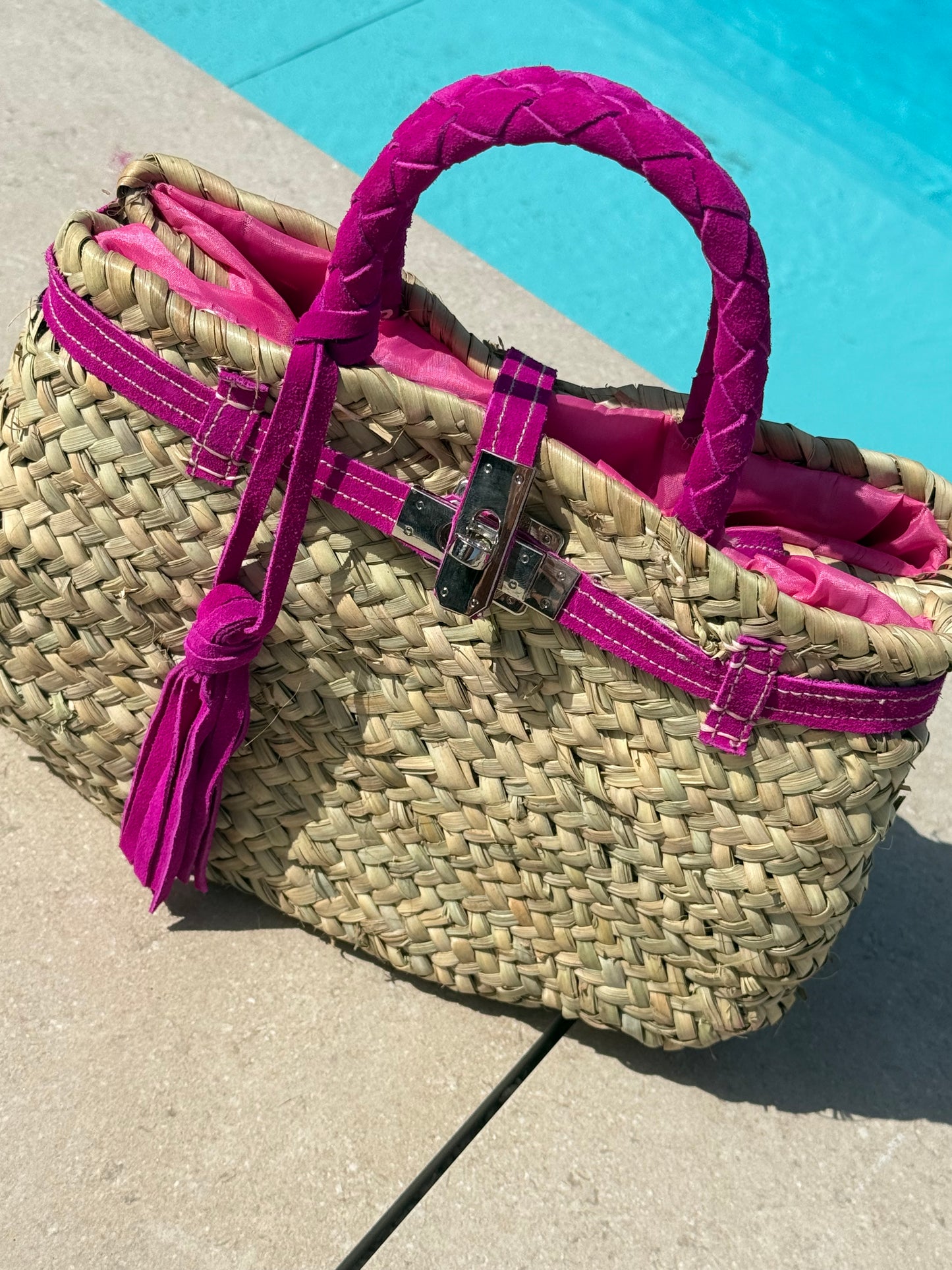 Bolso Mónaco pequeño fucsia
