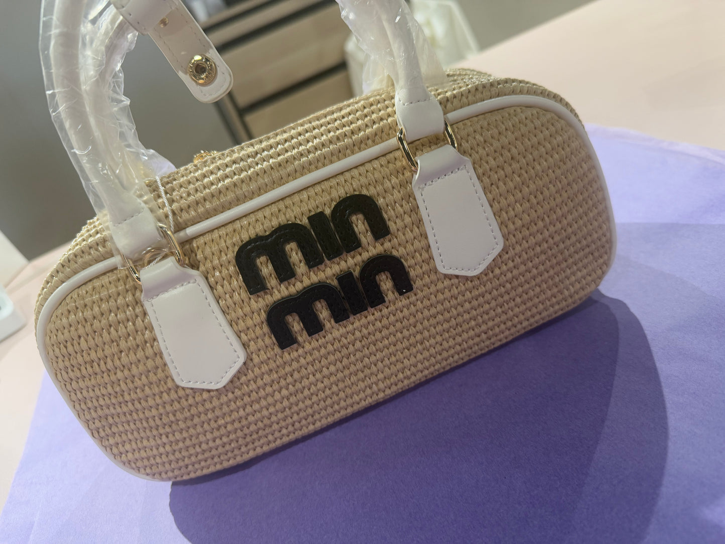 Tasje Mimi Beige/Wit