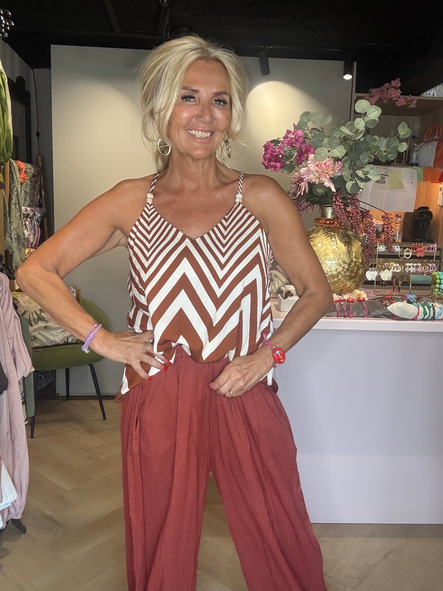 Top Missoni rustbrun