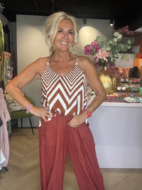 Top Missoni rustbrun