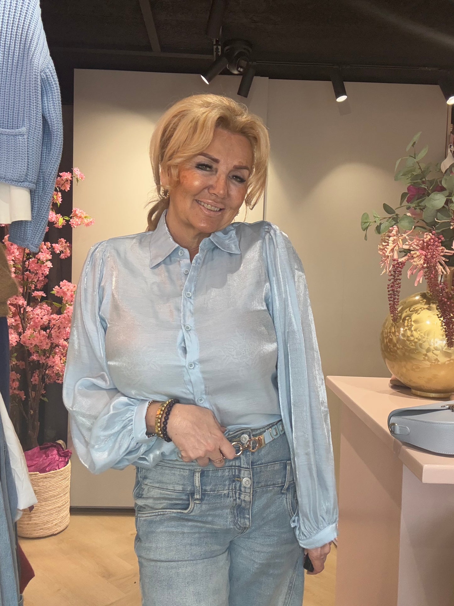 Blouse Licht Blauw