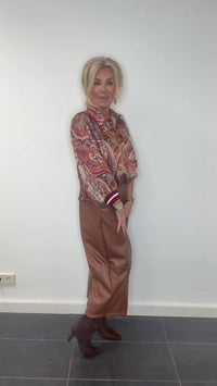 Blouse Paisley Cognac Forza