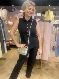 Triple Nine Blouse Mouwloos BLS5932 Black