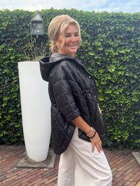 Bodywarmer Puffy Cape Zwart