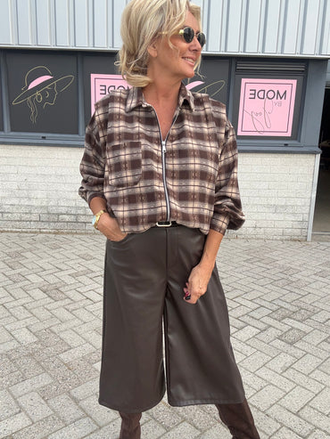 Blouse Jasje Bruin Flanel lizzy
