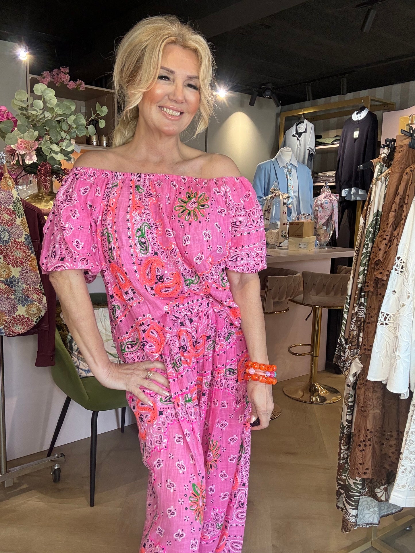 2 Delige Bandana set Pink