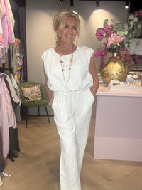 Top mouwloos ballon Off white