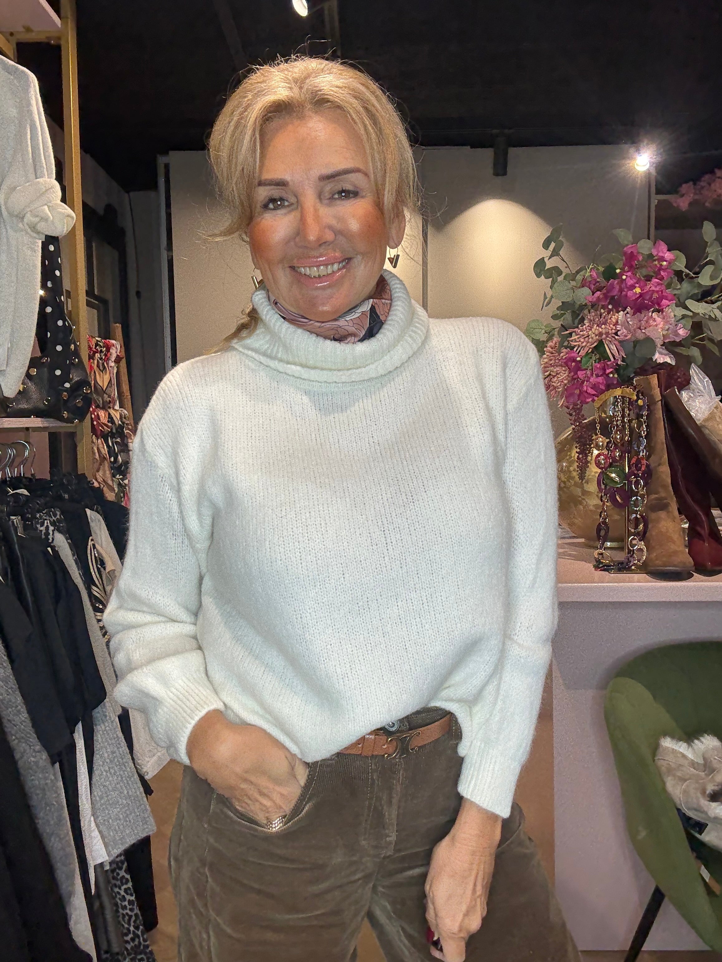 Triple Nine col Trui Alpaca wol wit