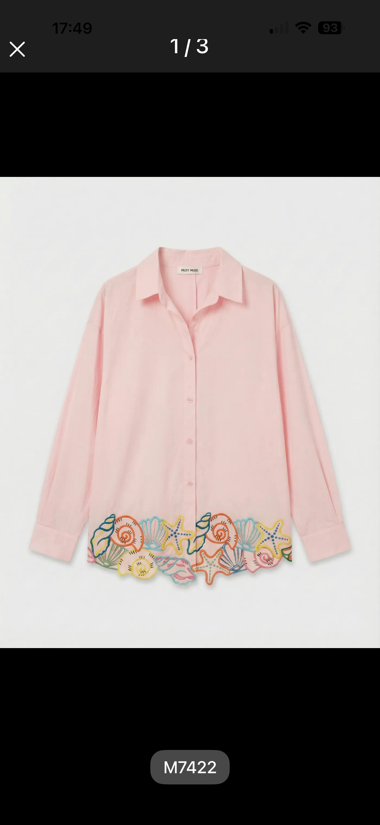 Blouse zeevruchten zacht Rose