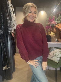 Triple Nine Col Trui Bordeaux Alpaca