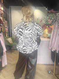 Bodywarmer zebra print Bruin