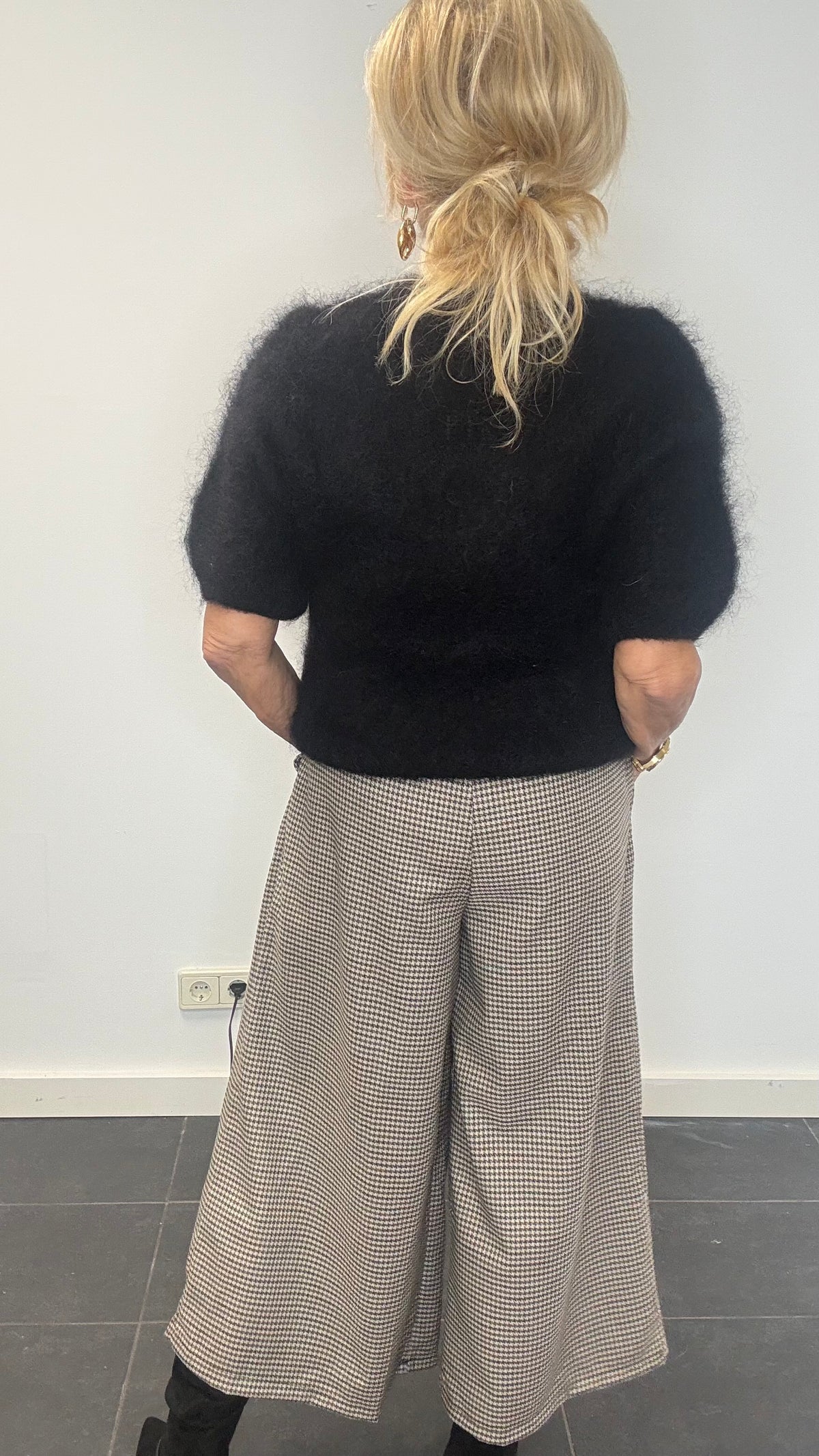 Jersey de mohair negro