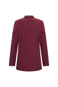 Mi Piace Bonded Travel Blazer Burgundy 202646
