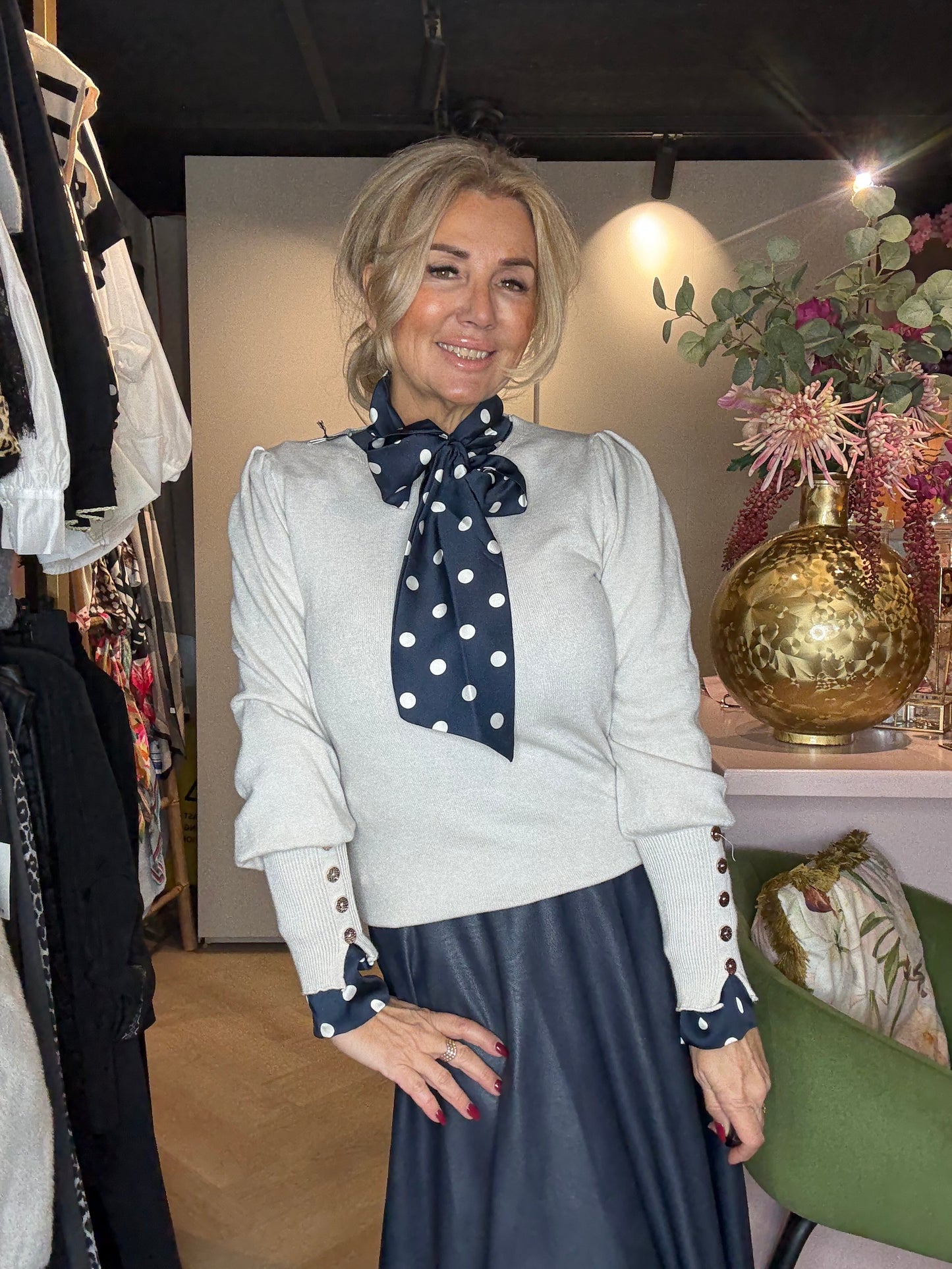 Rok Donkerblauw Puh Leatherlook