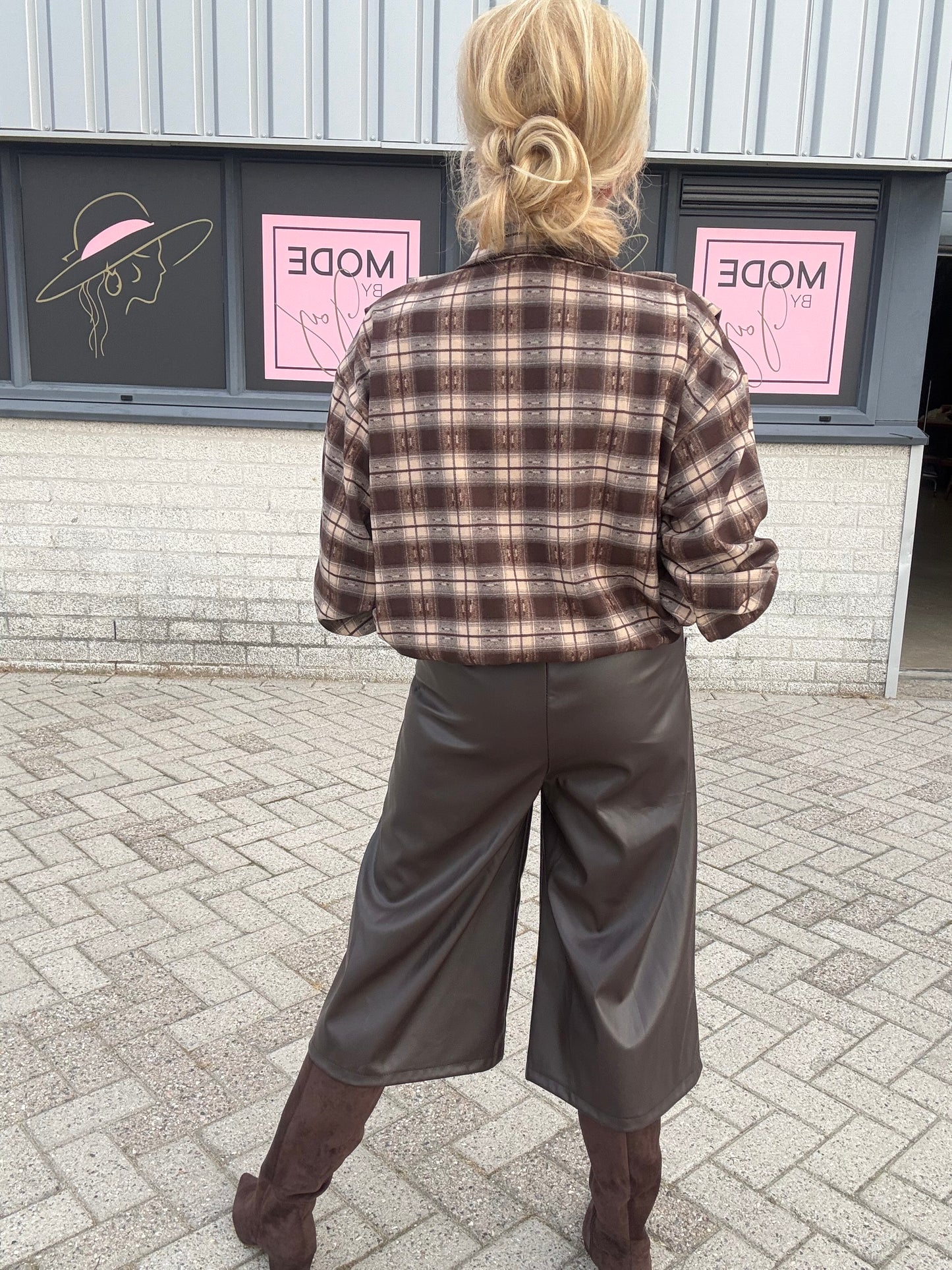 Brown Flannel Blouse Jacket lizzy
