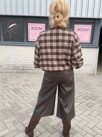 Brown Flannel Blouse Jacket lizzy