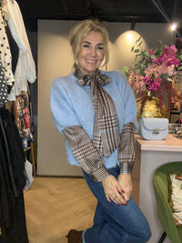 Vestje Mohair Lichtblauw