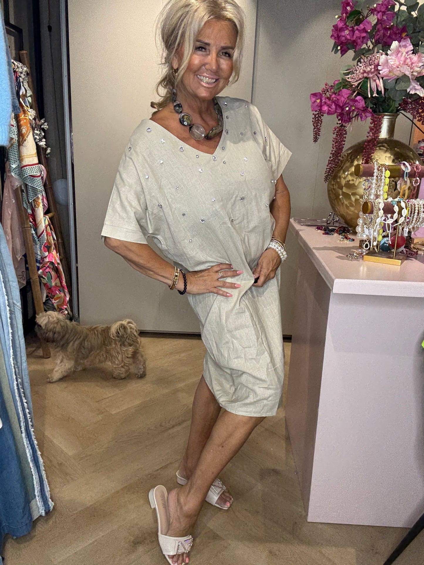 Dress Marie Stone linnen
