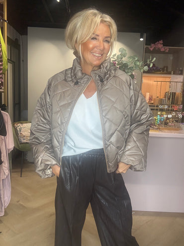 Padded jacket Eva Taupe