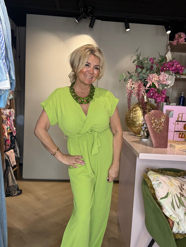 Jumpsuit Appelgroen