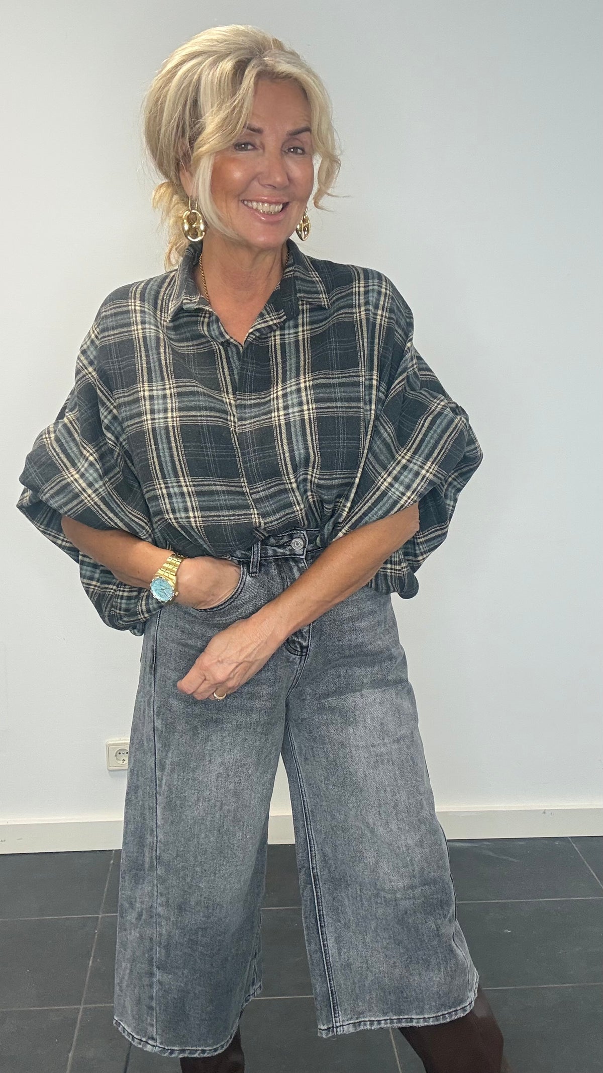 Bluse Emma grå