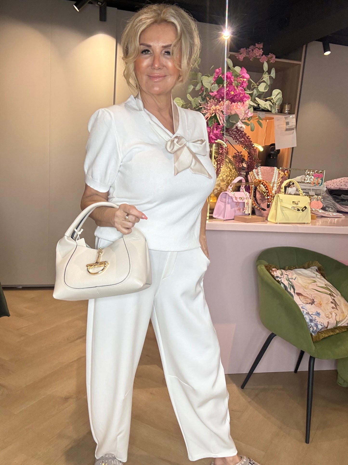 Jog Broekje Off White ballon