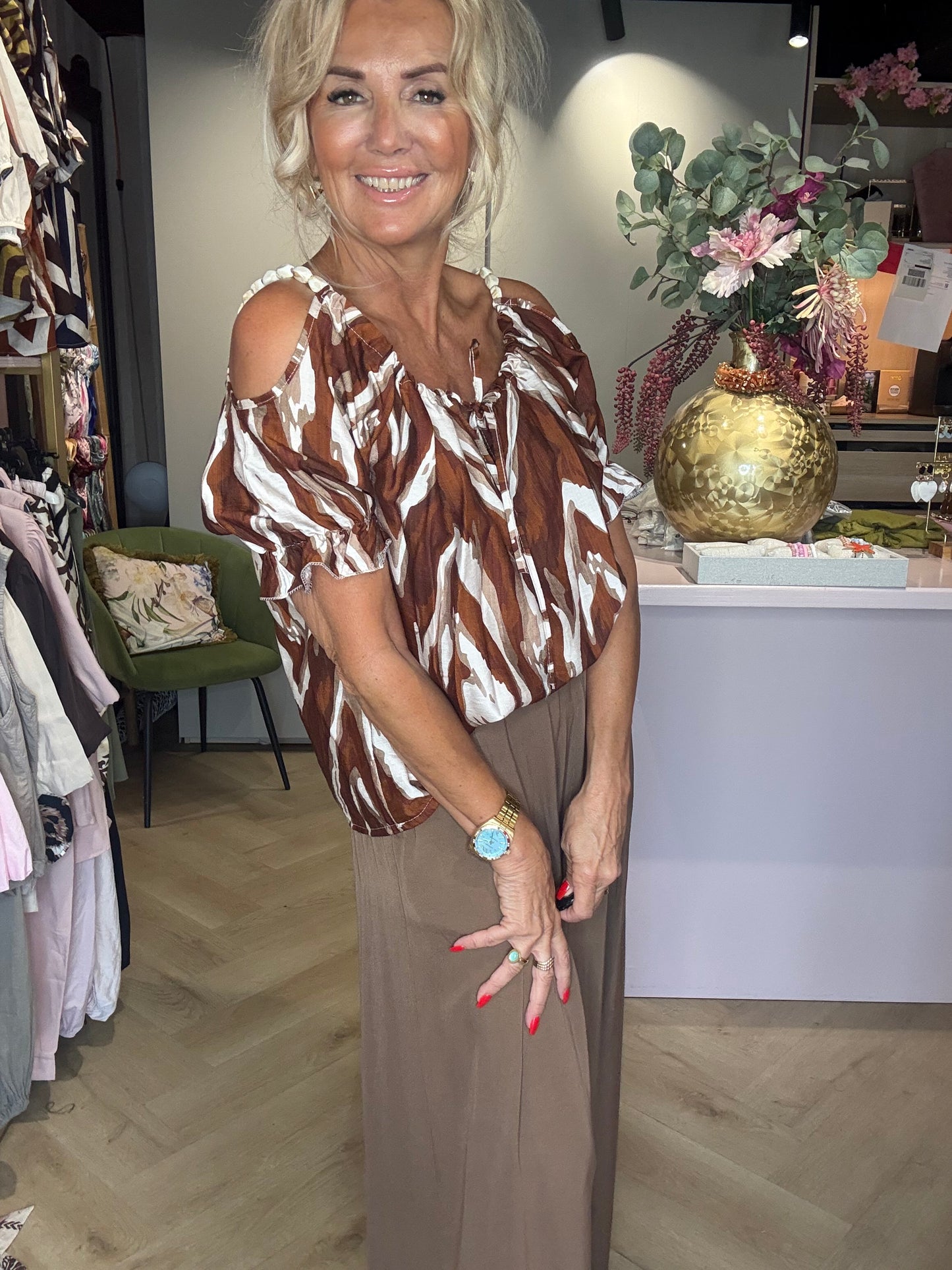 Briek pencil-print blouse