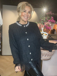 Black Strass Knit