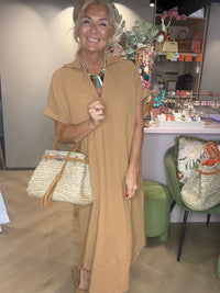 Jurk Hydrofiel Camel