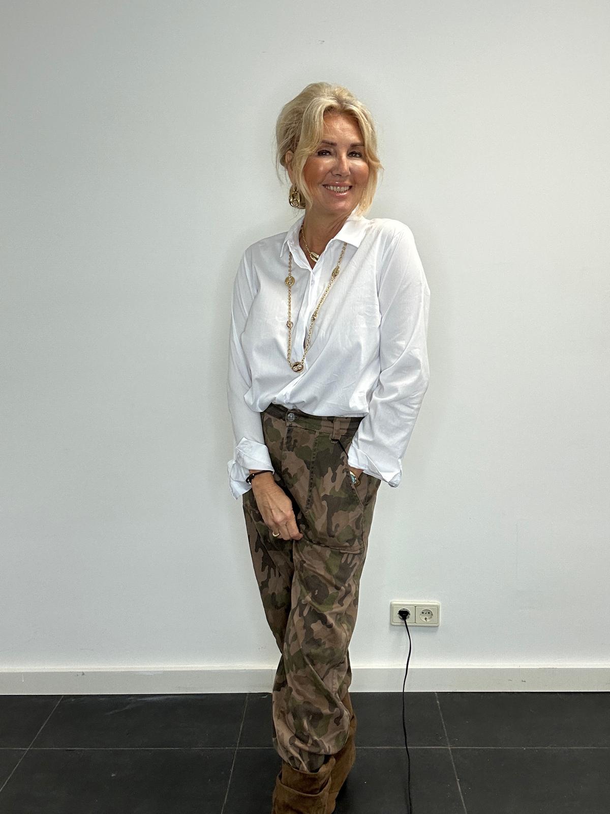 Broek Carly Camo elastische tailleband
