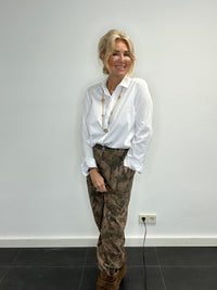 Broek Carly Camo elastische tailleband