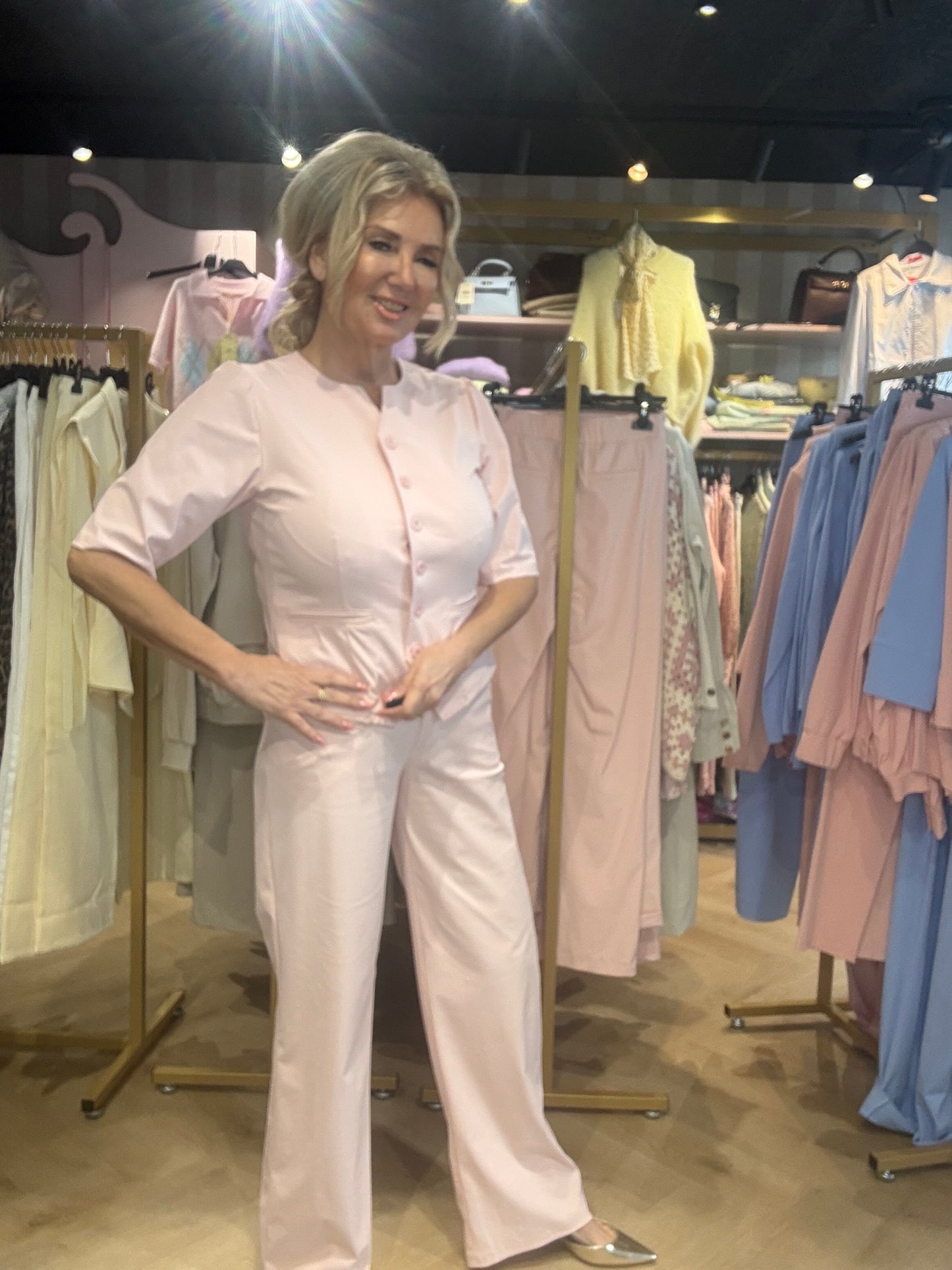 Triple Nine Blazer BLZ3912 Powder pink 🎀Gilet met mouw