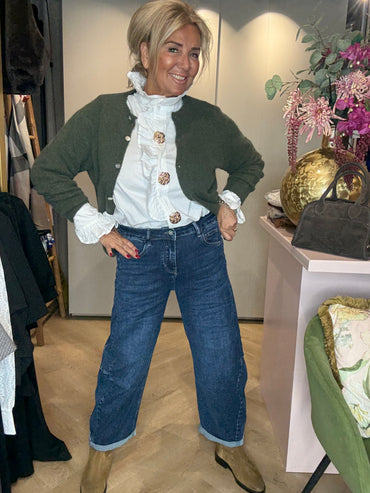 Barrel Jeans Dark Bleu