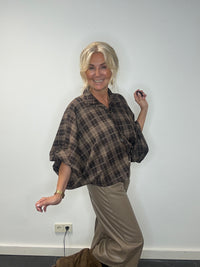 Blouse Emma Bruin Taupe