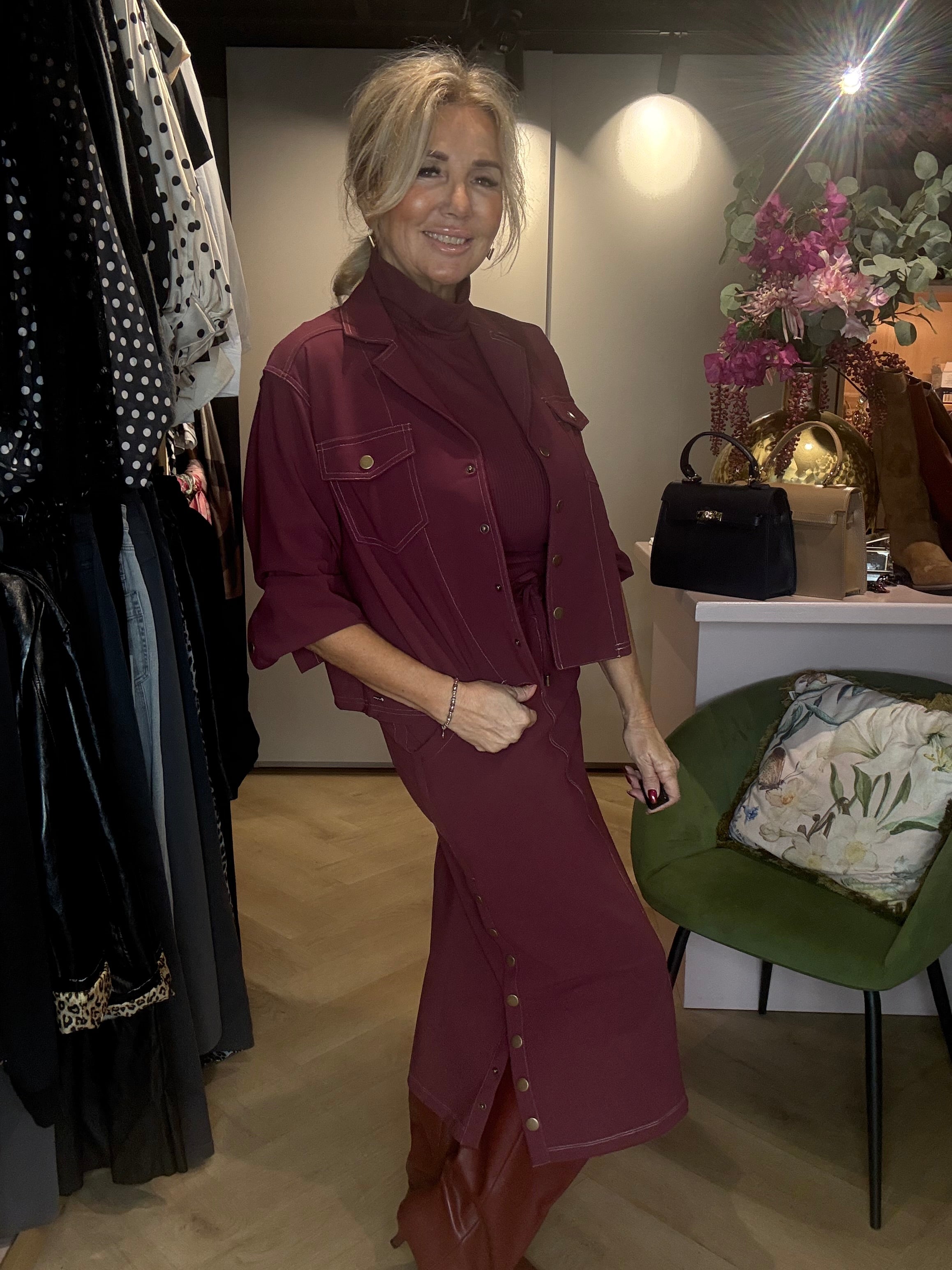 Mi Piace Rok MP202684 Bonded Burgundy