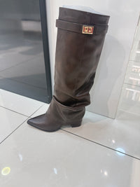 Lange laars im Givenchy-Look, braun