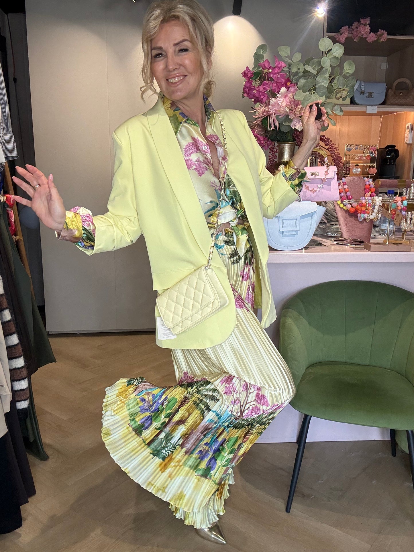 2 Delige Set Tropical Geel