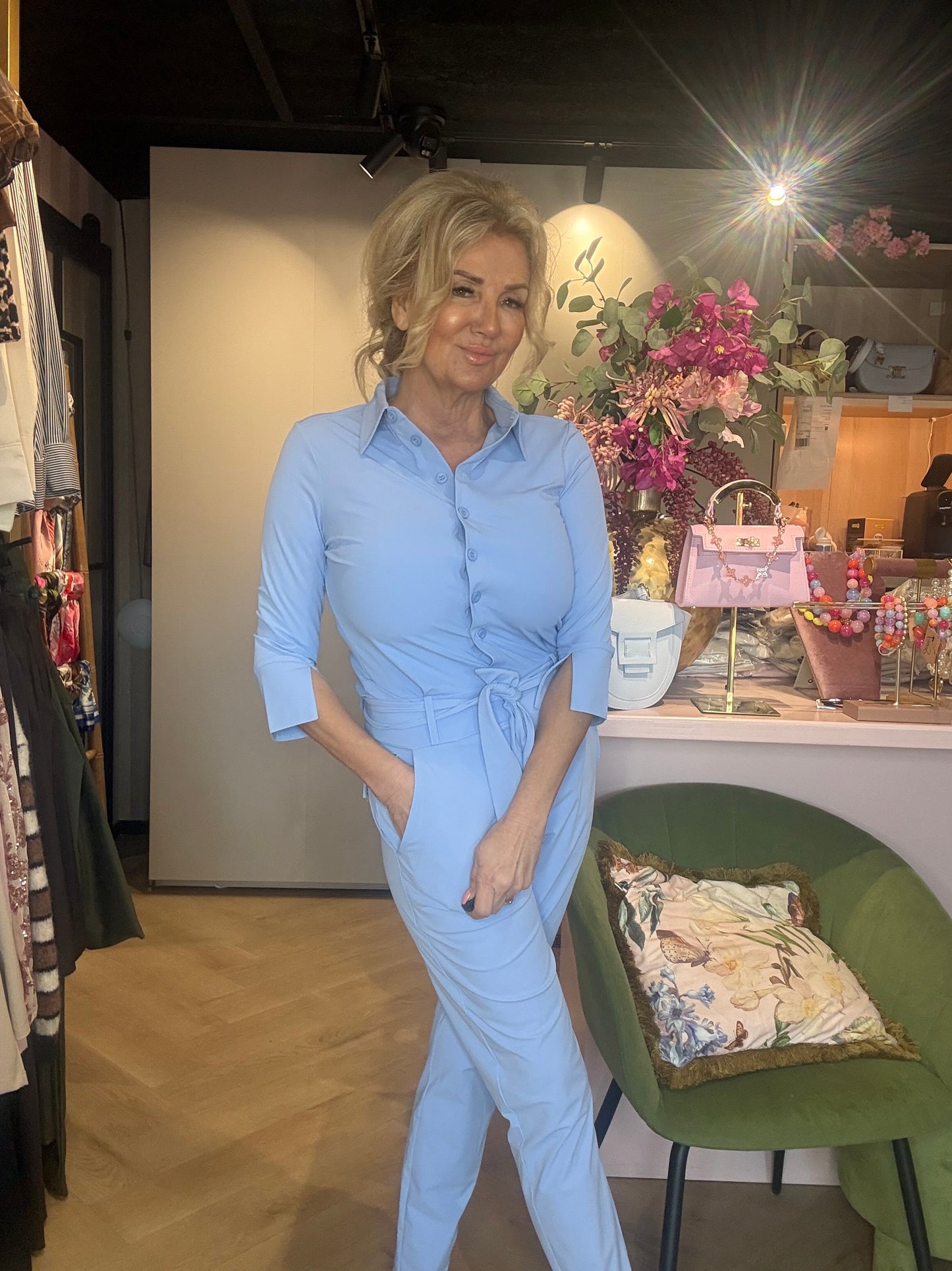 Mi Piace Jumpsuit Heavy Lavender Blue MP202033A