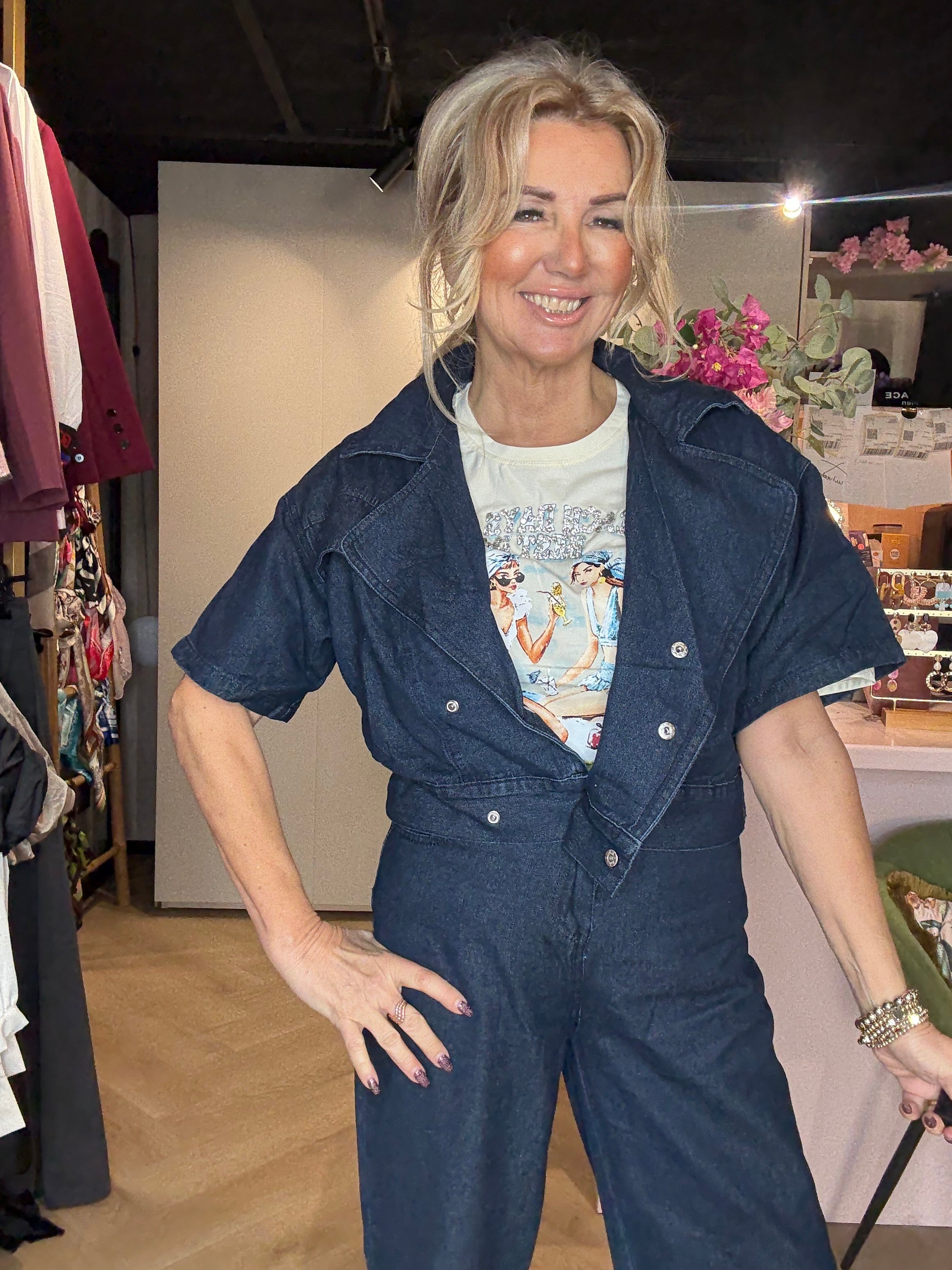 Twee Delig Jeans Pak