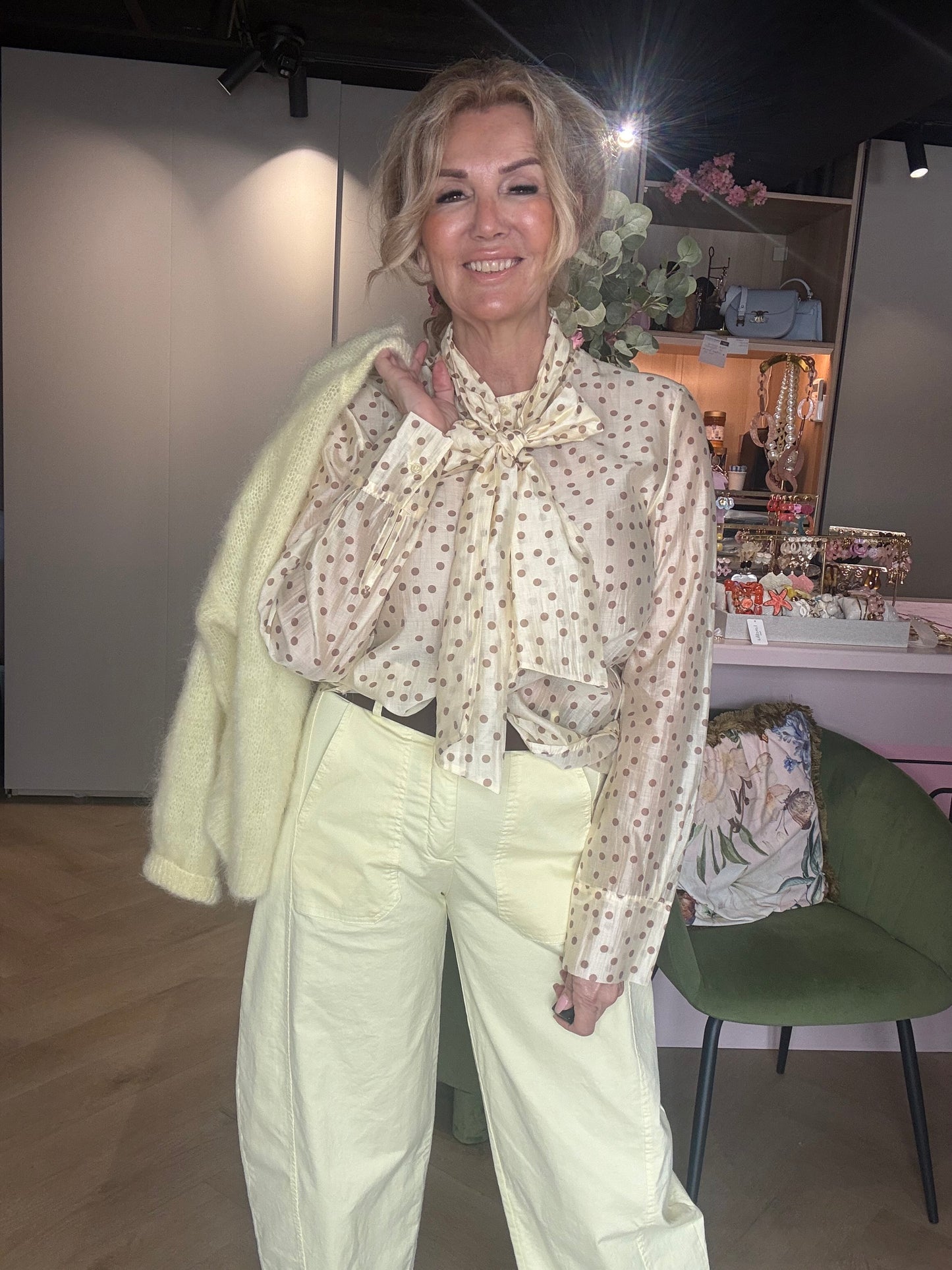 Bluse Butter Gul Prik