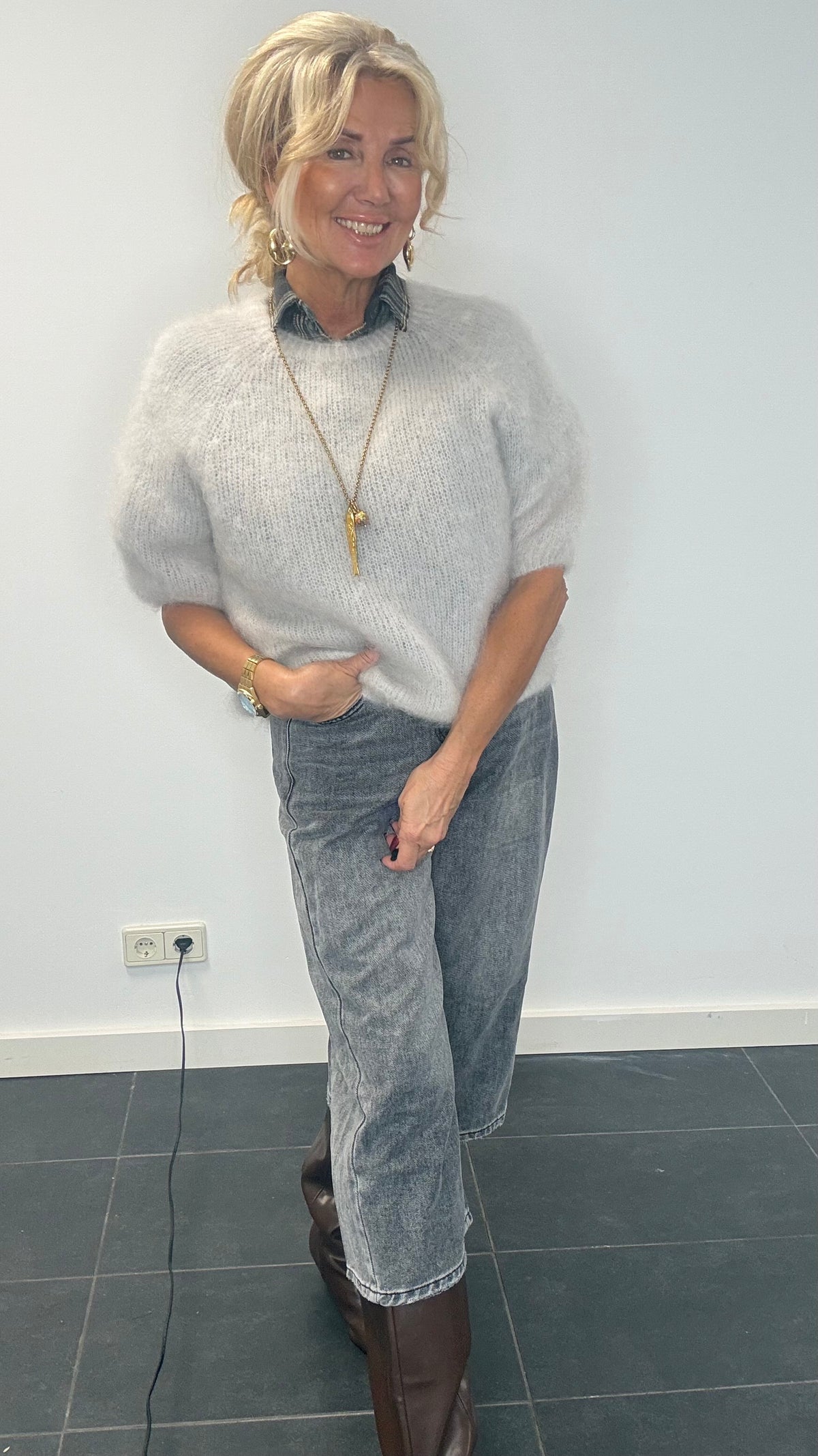 Mohairsweater Stone