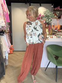 Harem broek linnen roest