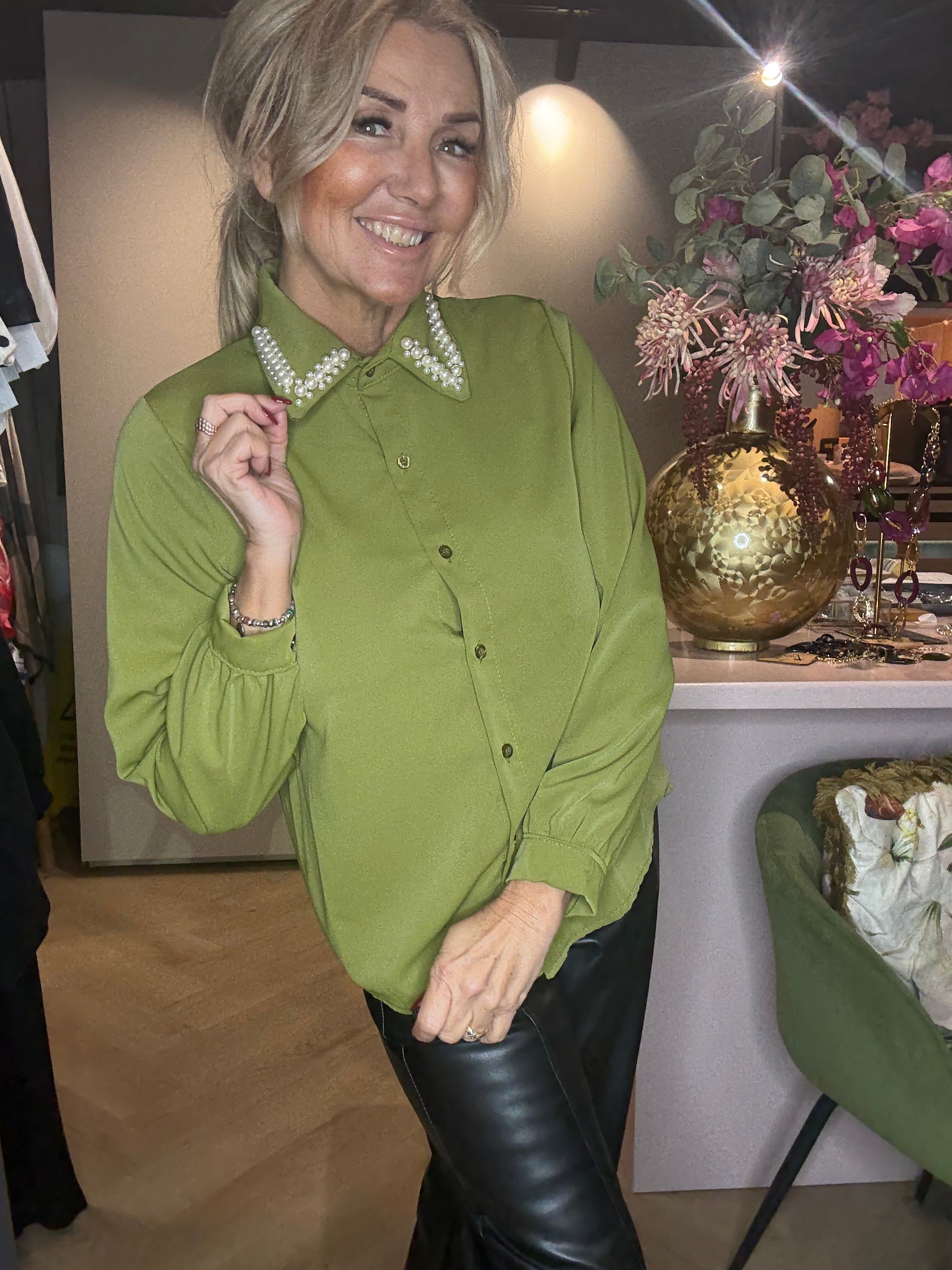Blouse Pearl Groen