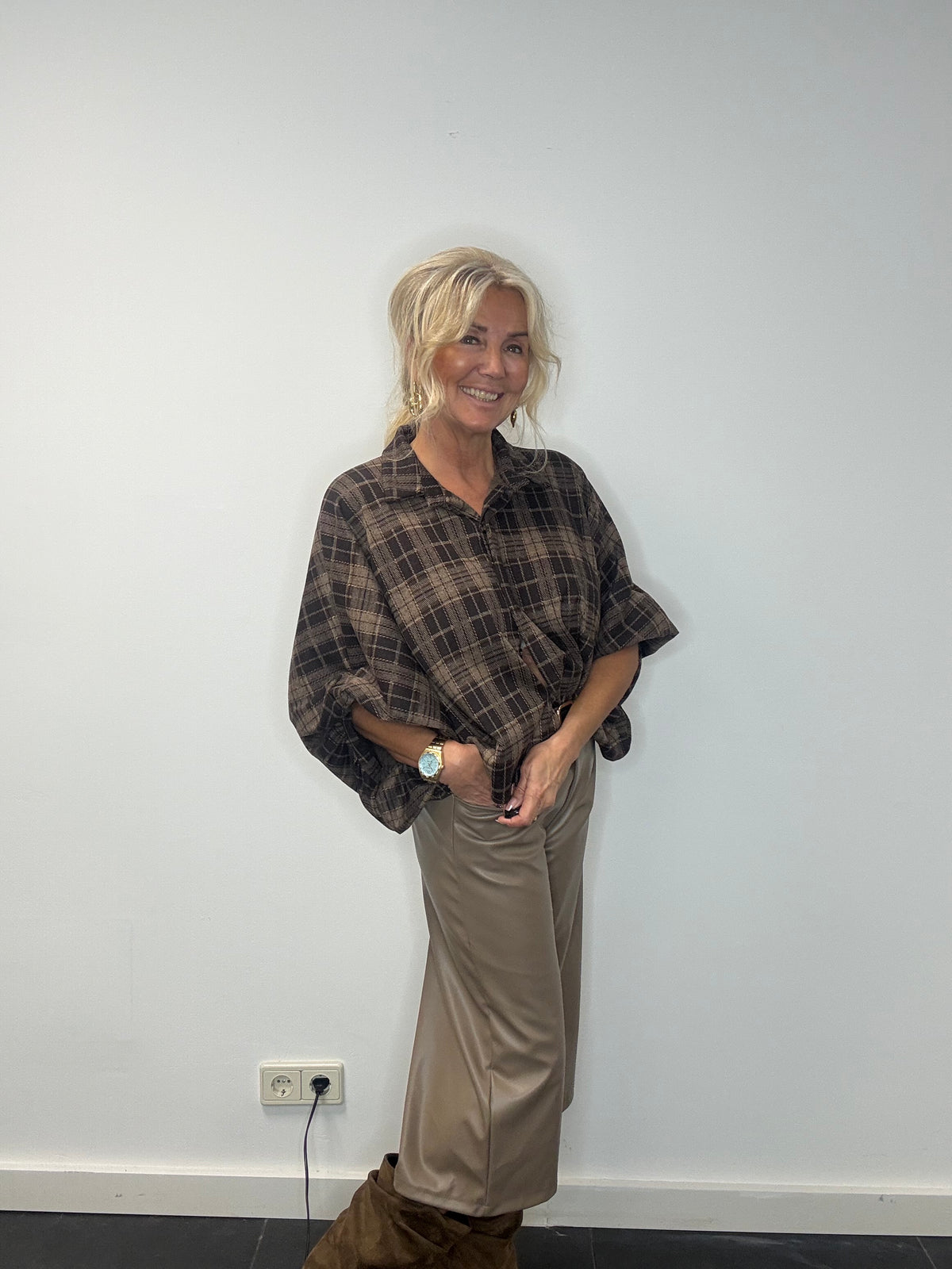 Puh Taupe Bermuda culottes