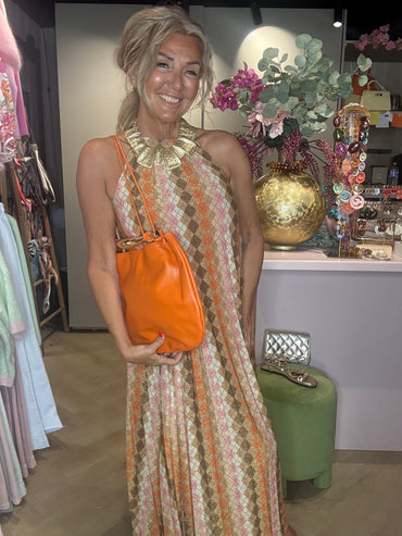 Jurk lurex Orange