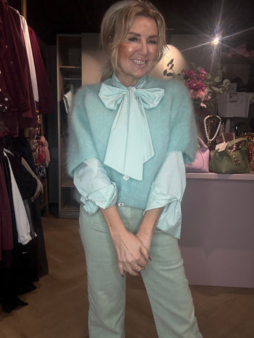 Mohair Vest Mintgroen