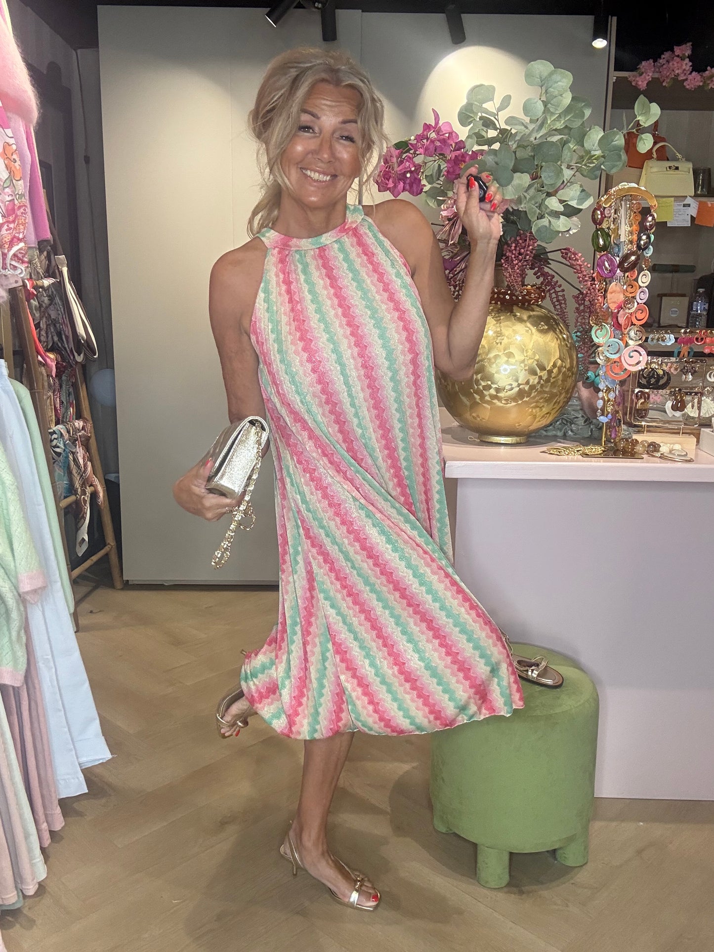 Jurk viscose Mint